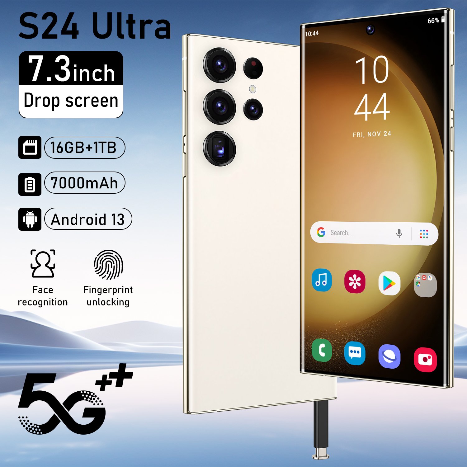 2024 Original s24 ultra phone Smartphone 16+1TB Mobile Phone Cell Gaming Phone 5G smartphone 3G&4G smartphone